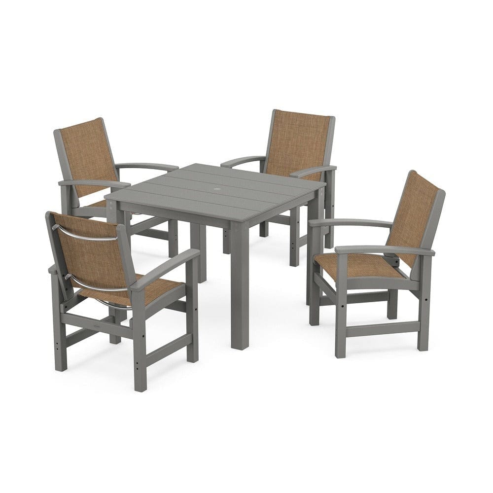 POLYWOOD® - Coastal 5-Piece Parsons Dining Set - PWS2278