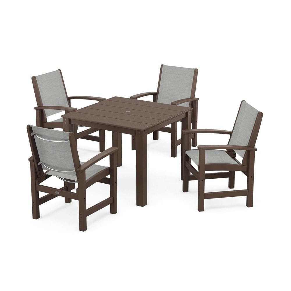 POLYWOOD® - Coastal 5-Piece Parsons Dining Set - PWS2278 Outdoor Furniture POLYWOOD®