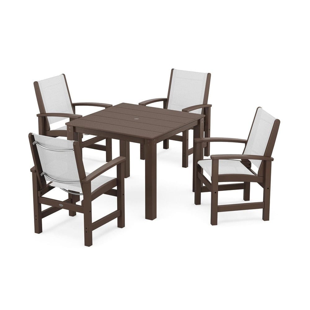 POLYWOOD® - Coastal 5-Piece Parsons Dining Set - PWS2278 Outdoor Furniture POLYWOOD®
