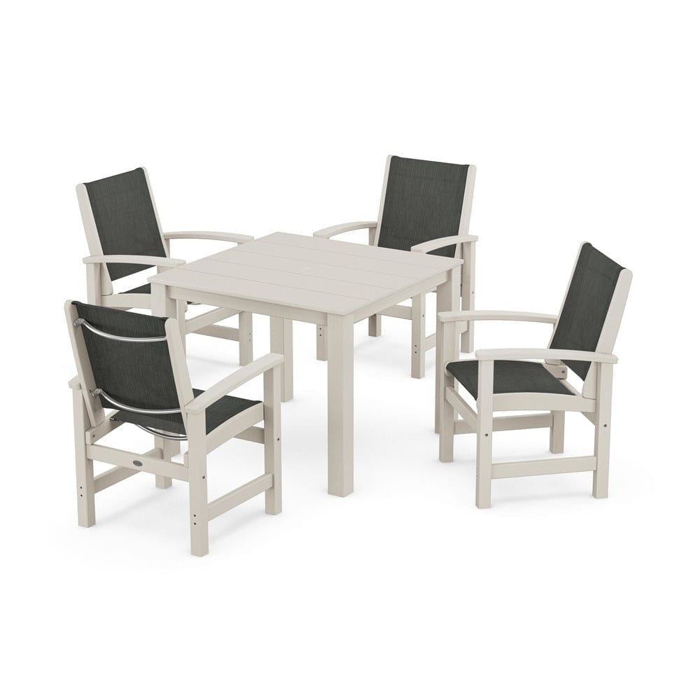 POLYWOOD® - Coastal 5-Piece Parsons Dining Set - PWS2278 Outdoor Furniture POLYWOOD®