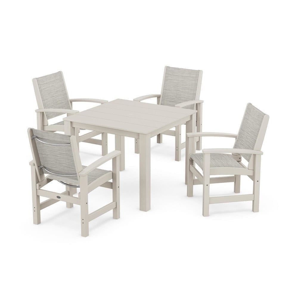 POLYWOOD® - Coastal 5-Piece Parsons Dining Set - PWS2278 Outdoor Furniture POLYWOOD®