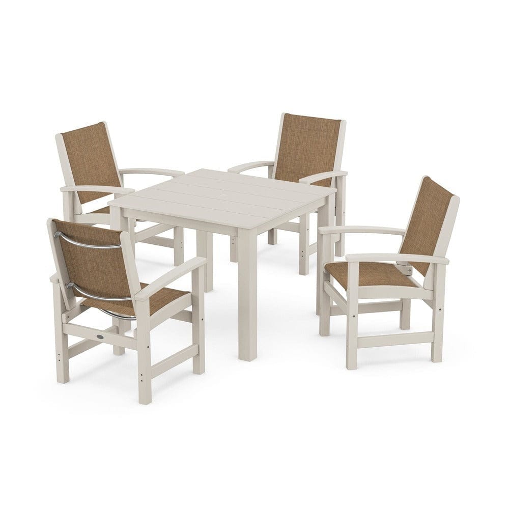 POLYWOOD® - Coastal 5-Piece Parsons Dining Set - PWS2278 Outdoor Furniture POLYWOOD®