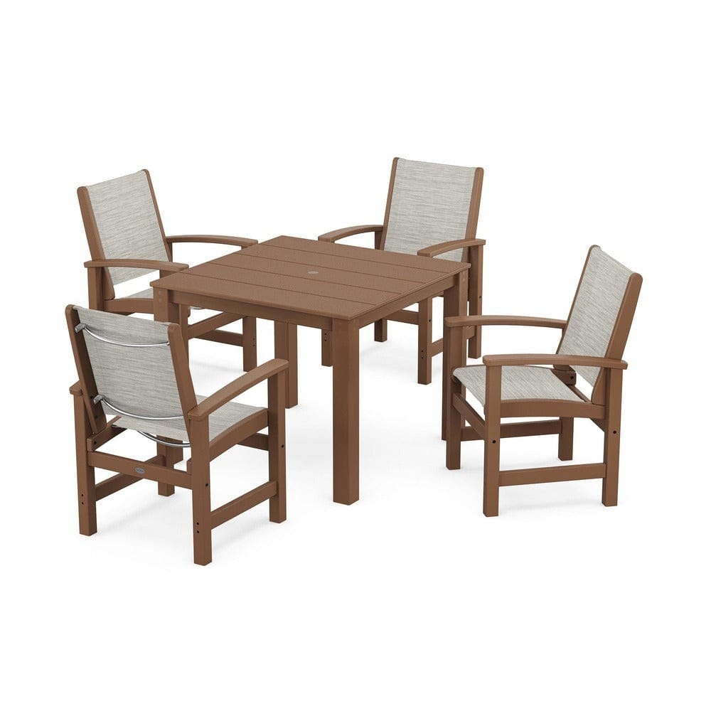 POLYWOOD® - Coastal 5-Piece Parsons Dining Set - PWS2278 Outdoor Furniture POLYWOOD®