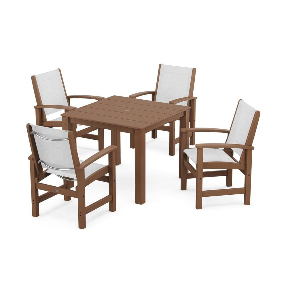 POLYWOOD® - Coastal 5-Piece Parsons Dining Set - PWS2278