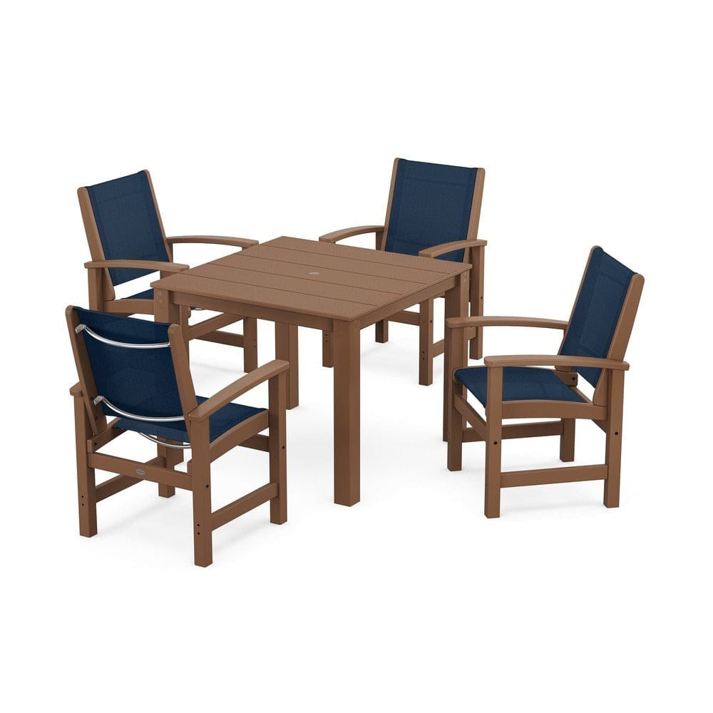 POLYWOOD® - Coastal 5-Piece Parsons Dining Set - PWS2278