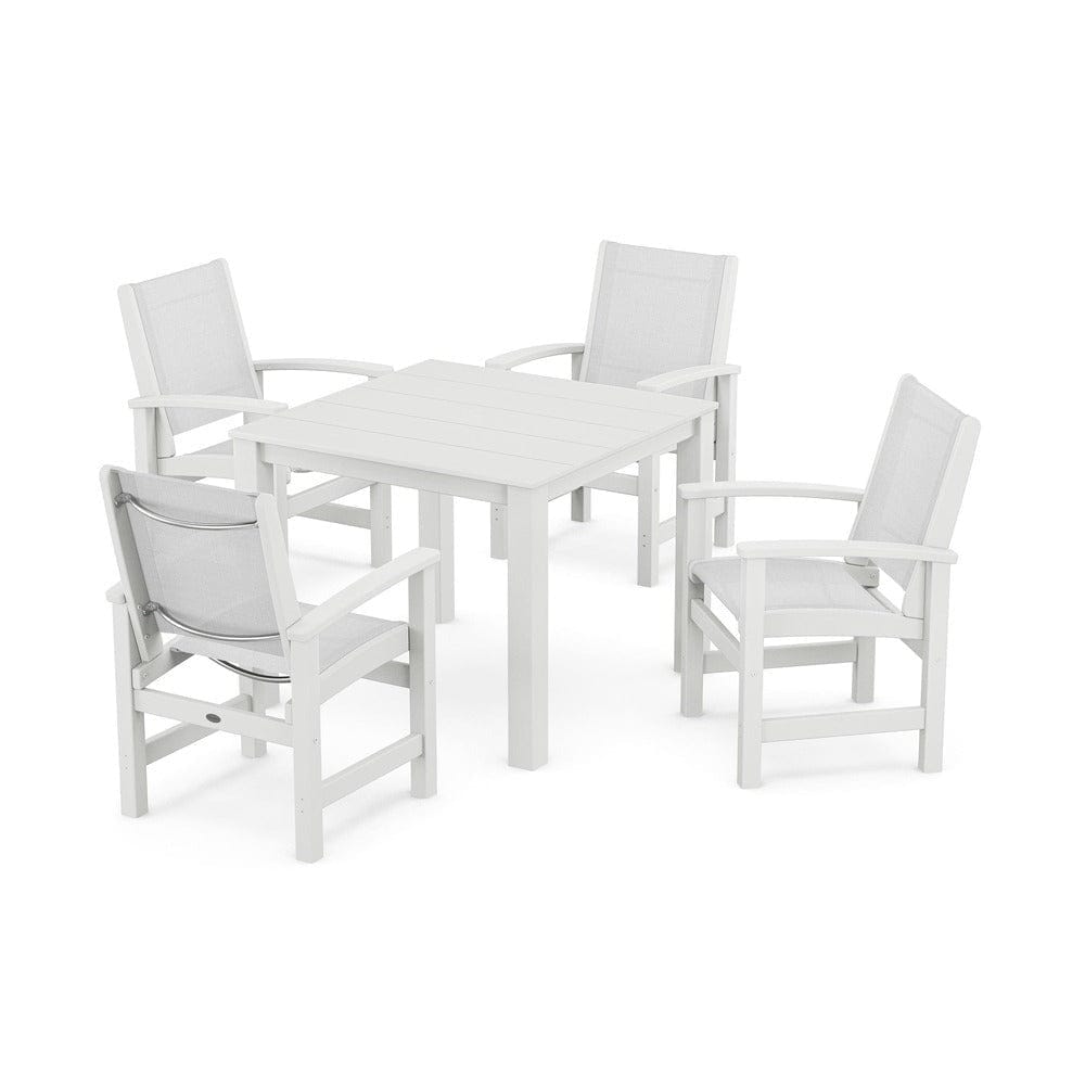 POLYWOOD® - Coastal 5-Piece Parsons Dining Set - PWS2278