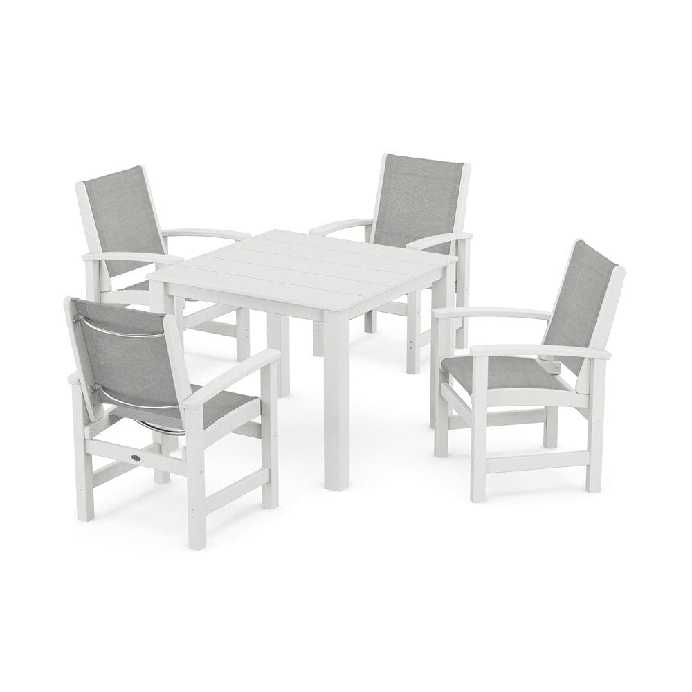 POLYWOOD® - Coastal 5-Piece Parsons Dining Set - PWS2278