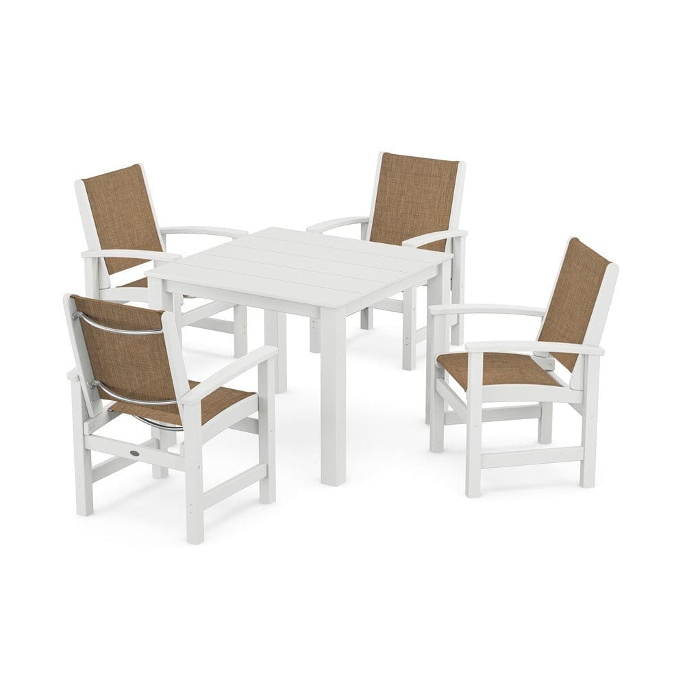 POLYWOOD® - Coastal 5-Piece Parsons Dining Set - PWS2278 Outdoor Furniture POLYWOOD®