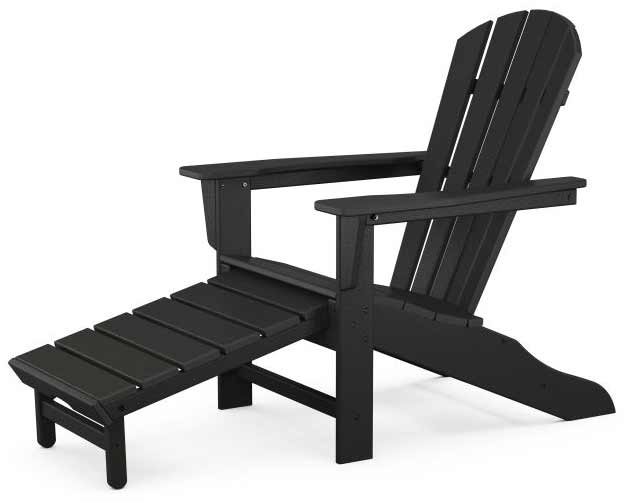 POLYWOOD® Palm Coast Ultimate Adirondack with Hideaway Ottoman - HNA15