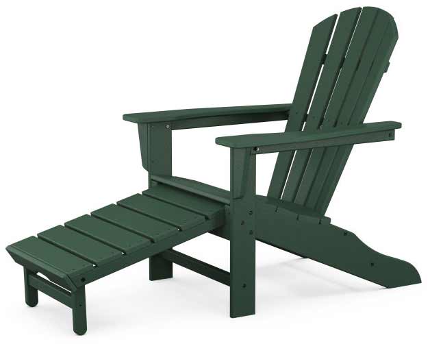 POLYWOOD® Palm Coast Ultimate Adirondack with Hideaway Ottoman