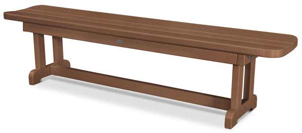 POLYWOOD® Park 72&quot; Harvester Backless Bench - PBB72