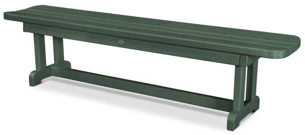 POLYWOOD® Park 72&quot; Harvester Backless Bench - PBB72