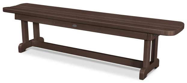 POLYWOOD® Park 72&quot; Harvester Backless Bench - PBB72