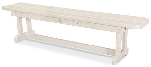 POLYWOOD® Park 72&quot; Harvester Backless Bench - PBB72