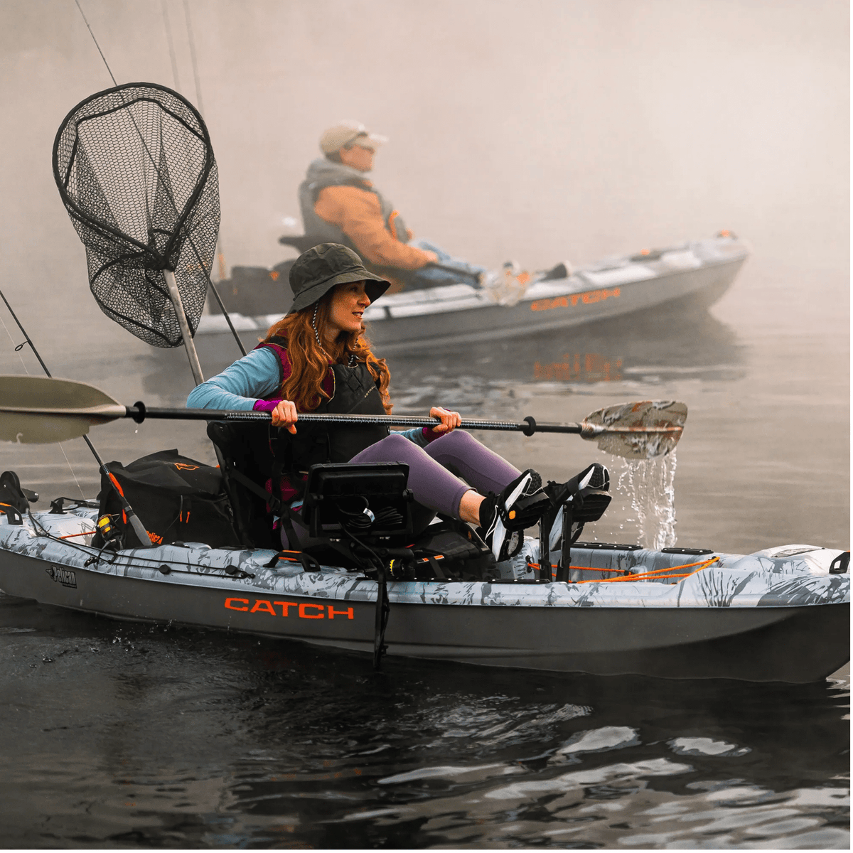 The Catch 110 HDII brings pedal drive technology within reach on this 10’6&quot; rudder-controlled fishing kayak.