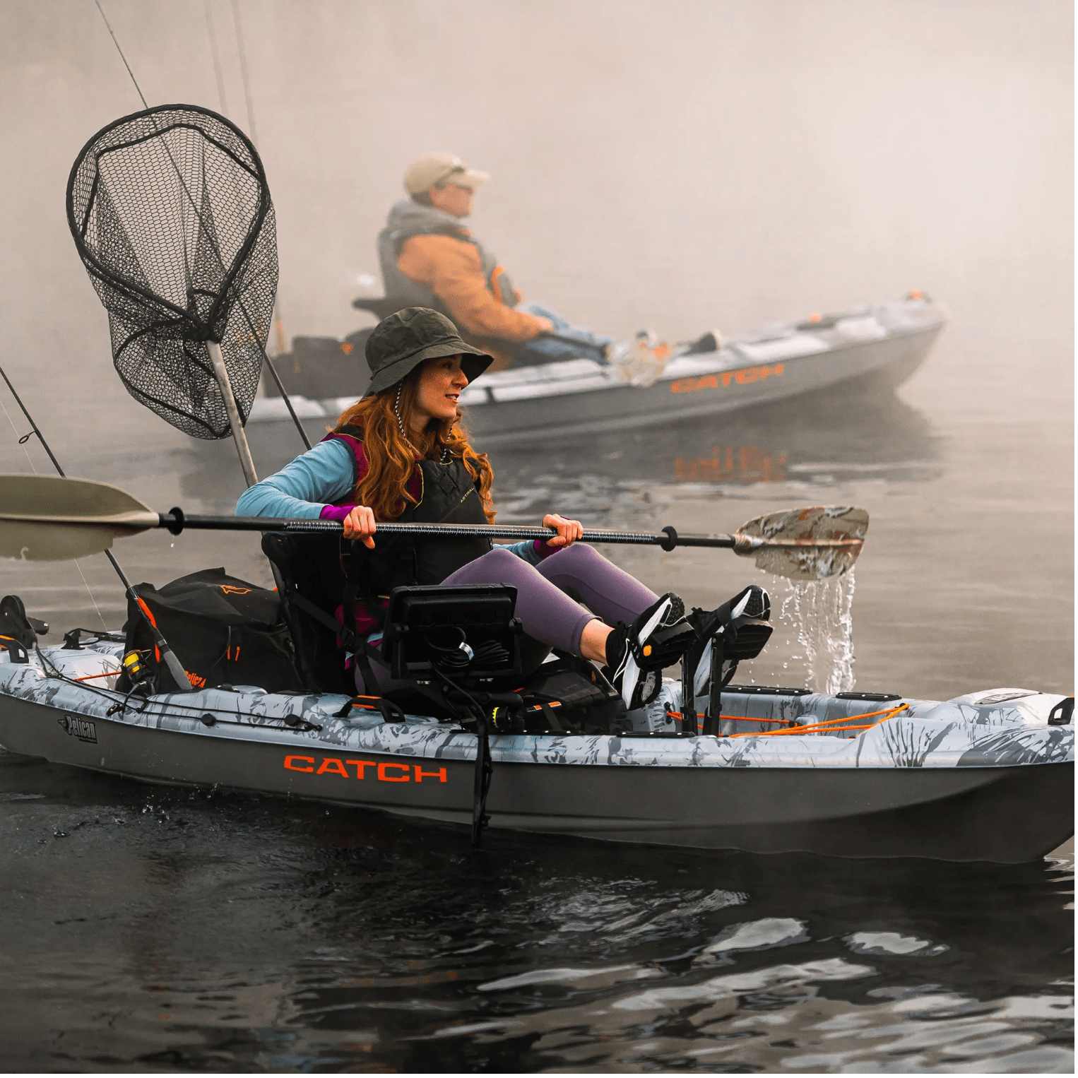 The Catch 110 HDII brings pedal drive technology within reach on this 10’6" rudder-controlled fishing kayak.