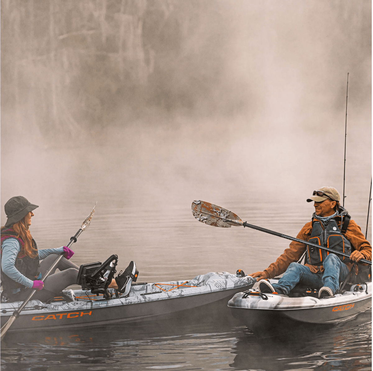 The Catch 110 HDII brings pedal drive technology within reach on this 10’6&quot; rudder-controlled fishing kayak.