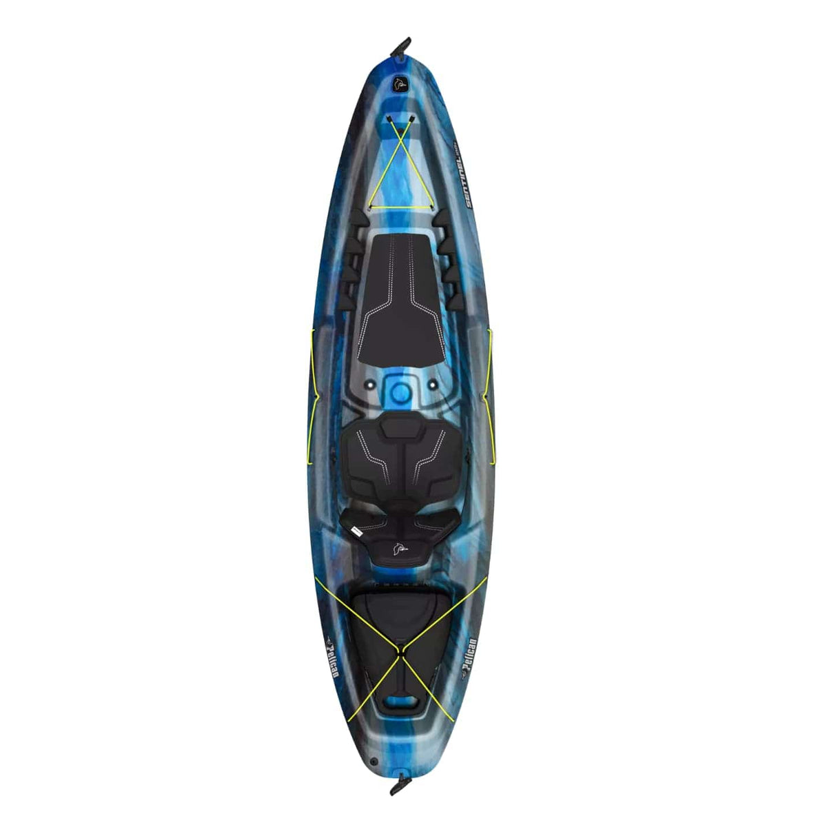 The Sentinel 100X recreational kayak features an open cockpit and weighs only 43 lb, perfect for the regular paddler who likes to enjoy various surrounding waterways. Easy to carry, this sit-on-top kayak