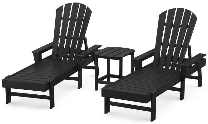 POLYWOOD® South Beach Chaise 3-Piece Set - PWS178-1