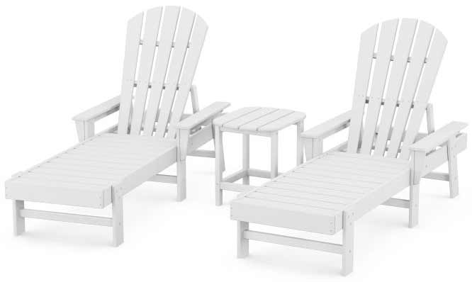 POLYWOOD® South Beach Chaise 3-Piece Set - PWS178-1