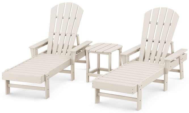 POLYWOOD® South Beach Chaise 3-Piece Set - PWS178-1