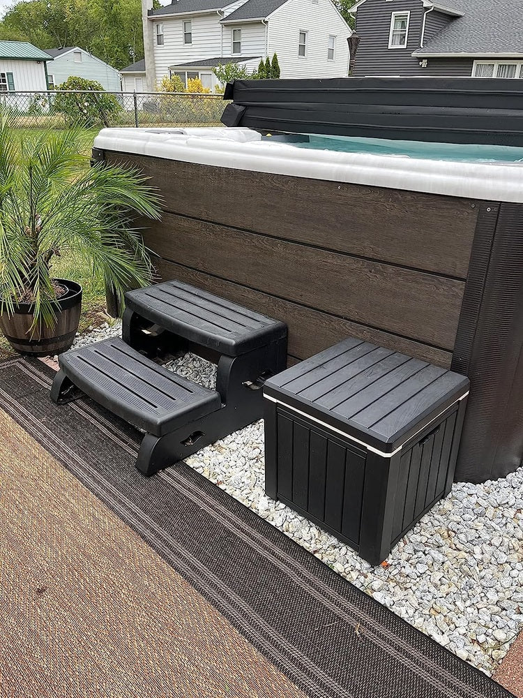 Spatender - Hot Tub Towel and Robe Warmer & Cooler Deck Box Hot Tub Accessories Outdoor Innovations