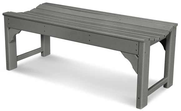 POLYWOOD® Traditional Garden 48" Backless Bench - BAB148 Benches POLYWOOD®