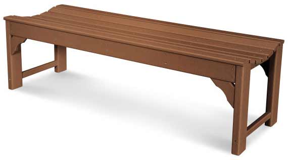 POLYWOOD® Traditional Garden 60&quot; Backless Bench - BAB160