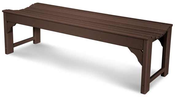 POLYWOOD® Traditional Garden 60&quot; Backless Bench - BAB160