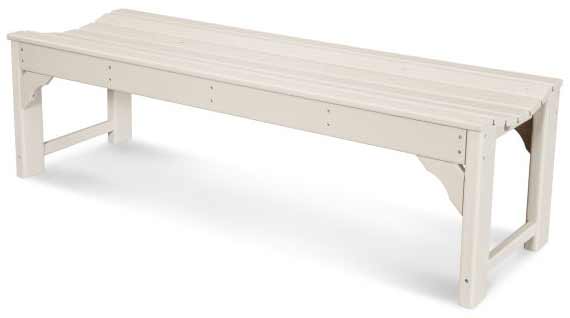 POLYWOOD® Traditional Garden 60&quot; Backless Bench - BAB160