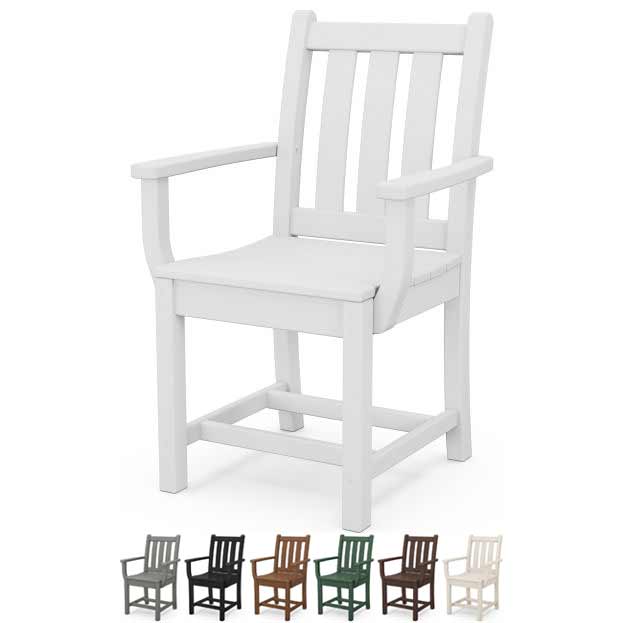 POLYWOOD® Traditional Garden Dining Arm Chair - TGD200