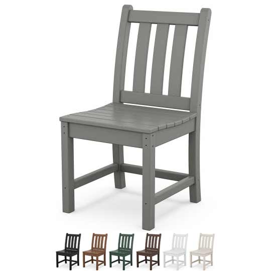 POLYWOOD® Traditional Garden Dining Side Chair - TGD100 Chair POLYWOOD®