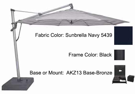 Treasure Garden - 13’ AKZ PLUS Cantilever Umbrella Umbrellas Treasure Garden