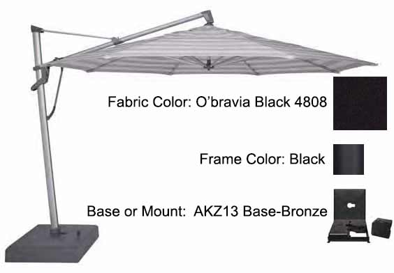 Treasure Garden - 13’ AKZ PLUS Cantilever Umbrella Umbrellas Treasure Garden