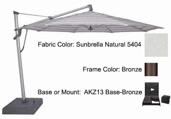 Treasure Garden - 13’ AKZ PLUS Cantilever Umbrella Umbrellas Treasure Garden