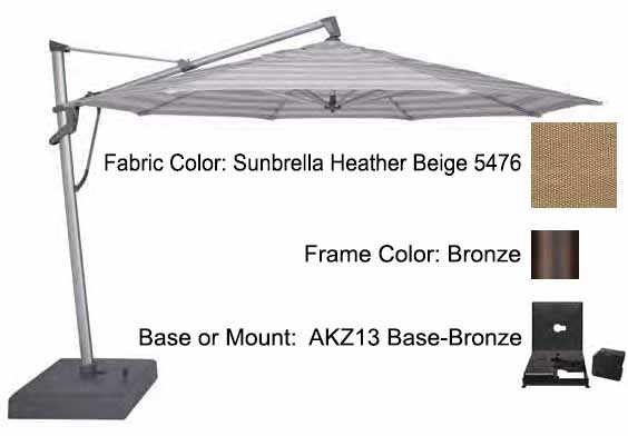 Treasure Garden - 13’ AKZ PLUS Cantilever Umbrella Umbrellas Treasure Garden