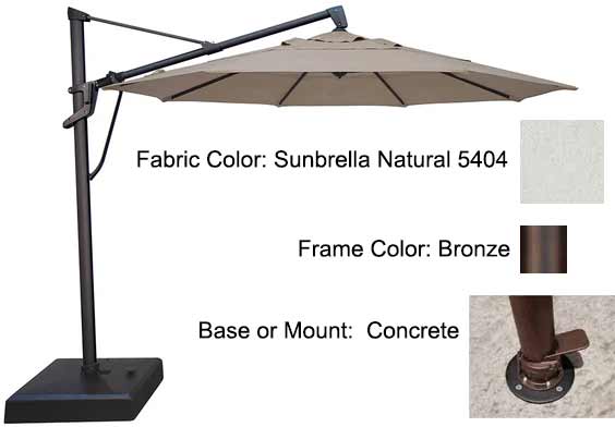 Treasure Garden - 11’ AKZ PLUS Cantilever Umbrella