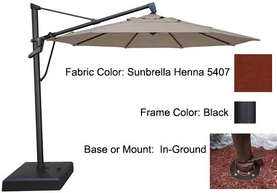 Treasure Garden - 11’ AKZ PLUS Cantilever Umbrella