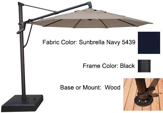 Treasure Garden - 11’ AKZ PLUS Cantilever Umbrella