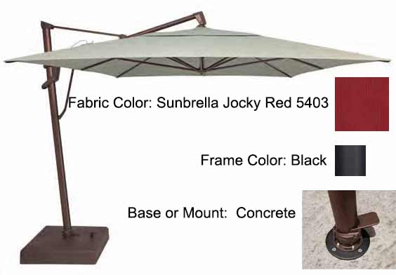 Treasure Garden Cantilever Umbrella - 10'x13' AKZ PLUS