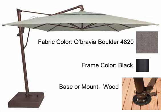 Treasure Garden Cantilever Umbrella - 10'x13' AKZ PLUS