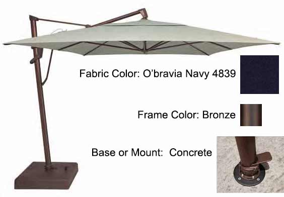 Treasure Garden Cantilever Umbrella - 10'x13' AKZ PLUS