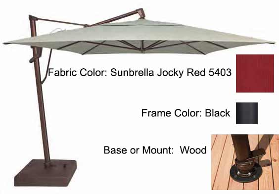 Treasure Garden Cantilever Umbrella - 10'x13' AKZ PLUS