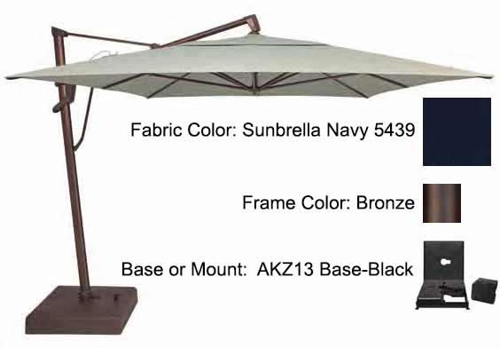 Treasure Garden Cantilever Umbrella - 10'x13' AKZ PLUS