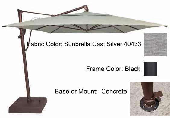 Treasure Garden Cantilever Umbrella - 10'x13' AKZ PLUS