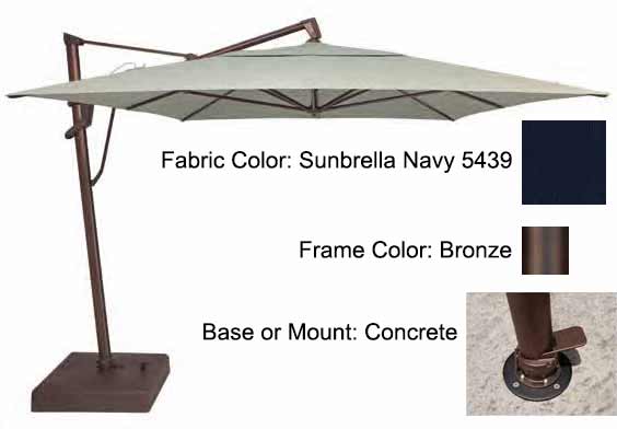 Treasure Garden Cantilever Umbrella - 10'x13' AKZ PLUS