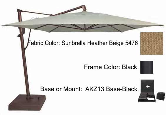 Treasure Garden Cantilever Umbrella - 10'x13' AKZ PLUS