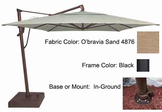 Treasure Garden Cantilever Umbrella - 10'x13' AKZ PLUS