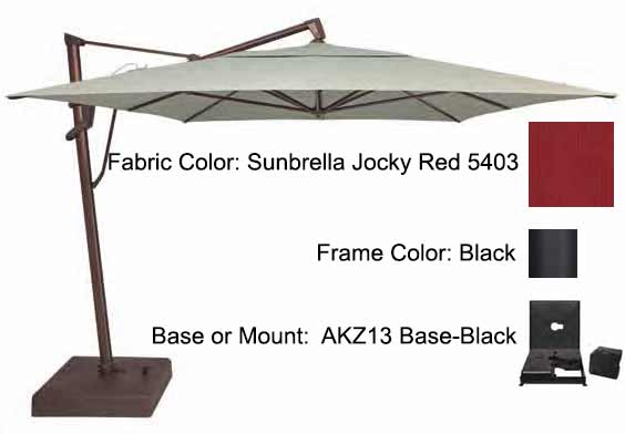 Treasure Garden Cantilever Umbrella - 10'x13' AKZ PLUS