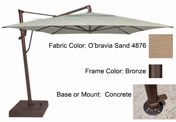 Treasure Garden Cantilever Umbrella - 10'x13' AKZ PLUS